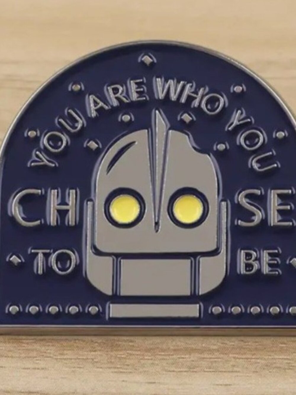 The Iron Giant 'You Are Who You Choose to Be' Enamel Pin – Inspiring Collectible